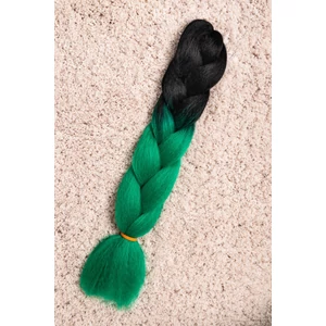 Fekete-Zöld Ombre Póthaj 82-120 cm