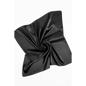 Fekete Selyem Hatású Textil Kendő