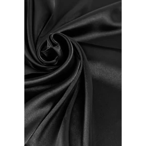 Fekete Selyem Hatású Textil Kendő