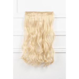 Világosszőke Hullámos Csatos Póthaj 50 cm -- 100g
