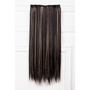 A &amp;amp; ONE Sötétbarna-Szőke Melíros Egyenes Csatos Póthaj 60 cm