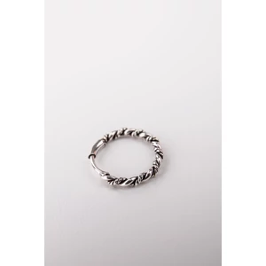 Ezüst Színű S925 Csavart Karika Füldísz/Piercing