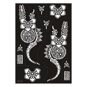 10 Darabos Henna Sablon Virágos És Nonfiguratív Motívumokkal
