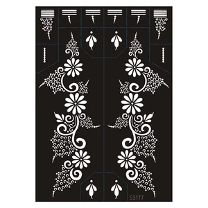 Henna Sablon Virágos És Pontozott Motívumokkal
