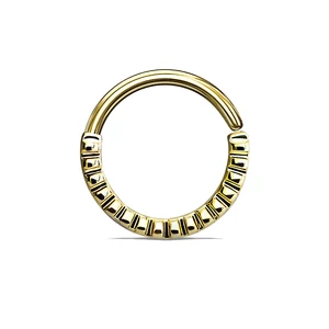 A &amp;amp; ONE Arany Színű Barázdás Karika Orr/Fül Piercing
