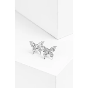 Csillogó Pillangó Mintával Díszített S925 Ezüst Fülbevaló