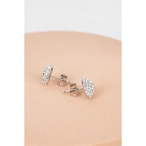 S925 Ezüst Nyaklánc És Fülbevaló Szett Szív Alakú Medállal