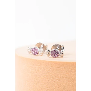 S925 Ezüst Szaloncukor Alakú Swarovski® Kövekkel Kirakott Fülbevaló