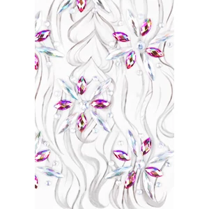  Lila És Hologramos Öntapadós Test És Haj Strasszkő