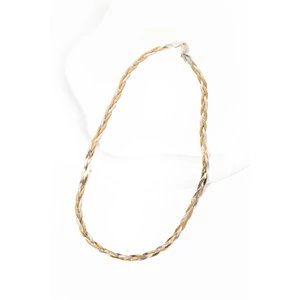 Arany-Rózsaarany-Ezüst Színű 3 Szálas S925 Ezüst Nyaklánc -45cm