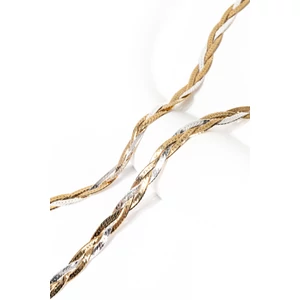 Arany-Rózsaarany-Ezüst Színű 3 Szálas S925 Ezüst Nyaklánc -45cm