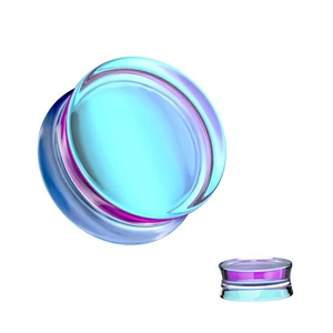 Trendi Színváltós Üveg Fültágító 10 mm
