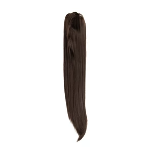Sötétbarna Csatos Egyenes Póthaj Copfhoz 60 cm