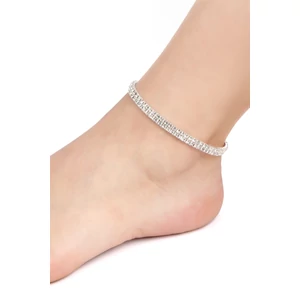 Ezüst Színű Dupla Soros Gumis Bokalánc