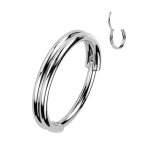 Ezüst Színű 316L Orvosi Acél Karika Piercing
