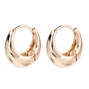 Sárgaréz Apró Vastag Karika Alakú Fülbevaló