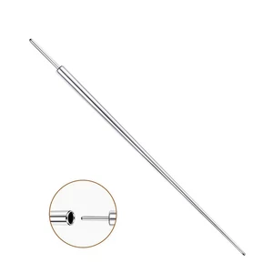 Arany Színű 316L Push-in Labret Piercing Szett Labret Behelyező Pálcával - 6 pár