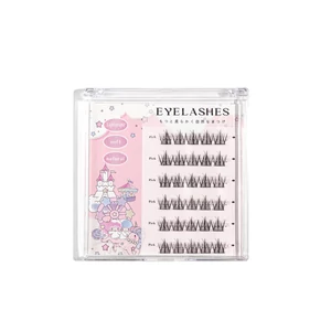 30 db Természetes Hatású Tincses Öntapadós Műszempilla - 8-10 mm