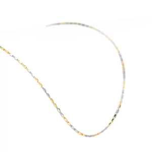 Arany-Ezüst Színű Apró Szemű S925 Ezüst Nyaklánc - 45 cm