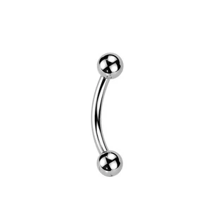 Ezüst Színű Titánium Szemöldök Push-in Piercing