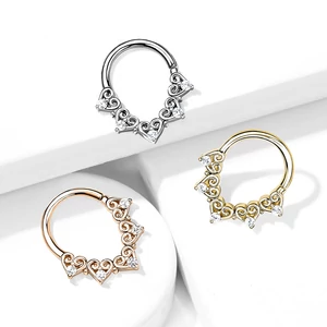 A & ONE Ezüst Színű Septum Piercing