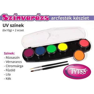TyToo Színvarázs Arcfesték Szett UV Neon Színek 10g