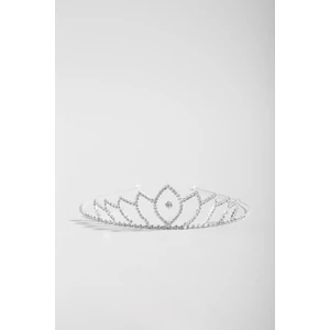 Ezüst Színű Strasszokkal Díszített Tiara