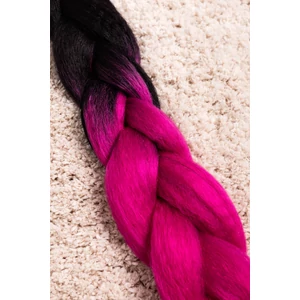 A & ONE Fekete-Pink Ombre Póthaj 120 cm