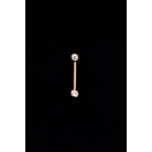 Arany színű cirkónia köves piercing