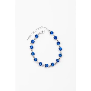 Kék Swarovski® Köves Nikkelmentes Fémből Készült Női Karkötő És Fülbevaló Szett