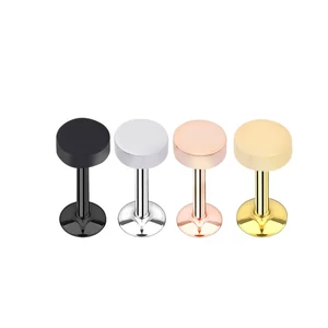 A & ONE Rózsaarany Színű Rozsdamentes Acél Letisztult Díszítésű Labret Piercing