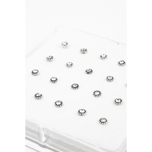A & ONE S925 Ezüst Orr Piercing Csillogó Kővel Díszítve