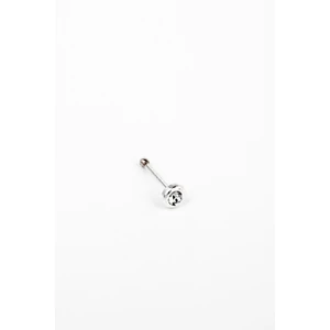 A & ONE S925 Ezüst Orr Piercing Csillogó Fehér Kövekkel