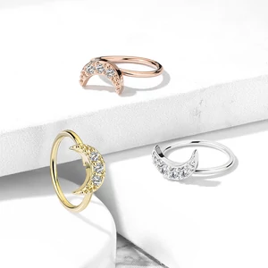 Rózsaarany Színű 316L Orvosi Aclél Orr És Fülpiercing