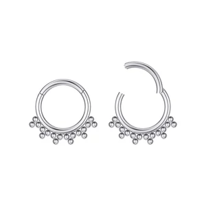 A & ONE Ezüst Színű 316L Karika Orr/Fül Piercing