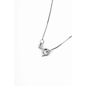 Elegáns S925 Ezüst Nyaklánc Kör Alakú Kövekkel Díszített Medállal