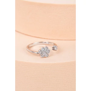 S925 Állítható Ezüst Gyűrű Csillogó Mancs Díszítéssel