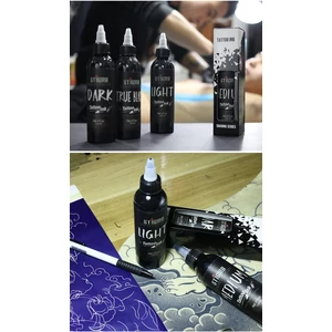"Dark Black" Fekete Tetováló Festék - 120 ml