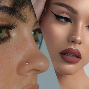 Aranyozott S925 Ezüst Bak Csillagjegyű Piercing