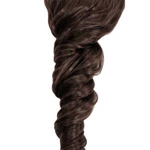 Barna Hullámos Csatos Póthaj Copfhoz - 55 cm