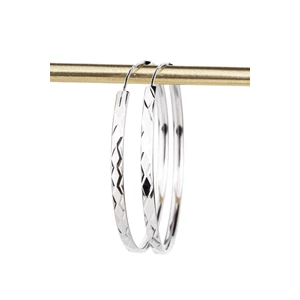 S925 Ezüst Karika Fülbevaló -40mm -4.2g