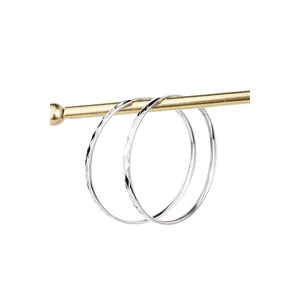 S925 Ezüst Karika Fülbevaló -40mm -4.2g