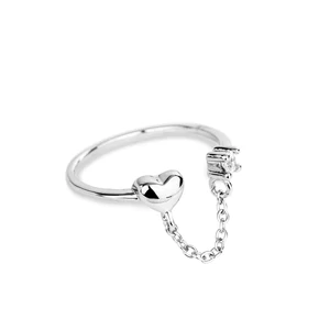 S925 Ezüst Állítható Gyűrű Lánccal