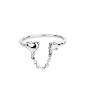 S925 Ezüst Állítható Gyűrű Lánccal