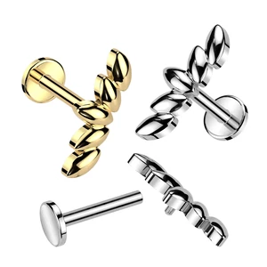 Ezüst Színű Titánium Labret Piercing