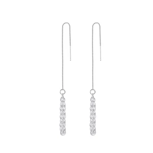 S925 Ezüst Lógós Elegáns Fülbevaló
