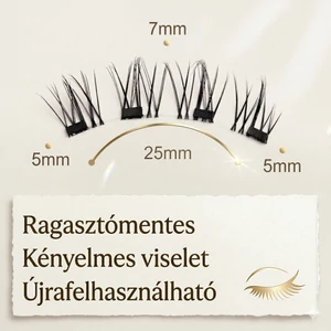 Ragasztó Nélküli Mágneses Műszempilla Szett – Gyors És Egyszerű Felhelyezés