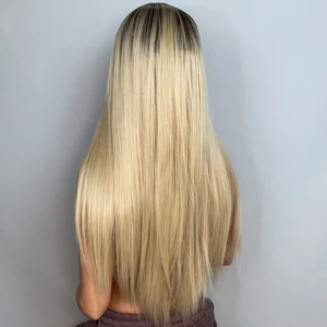 Szőke Ombre Stílusú Egyenes Szintetikus Paróka 70 cm