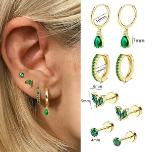 Ezüst Színű 316L Orvosi Acél Piercing Szett - 6 db