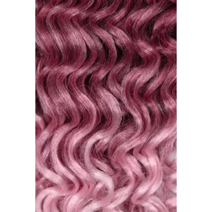 Rózsaszín-Szürke Ombre Hullámos Póthaj Fonáshoz - 50 cm